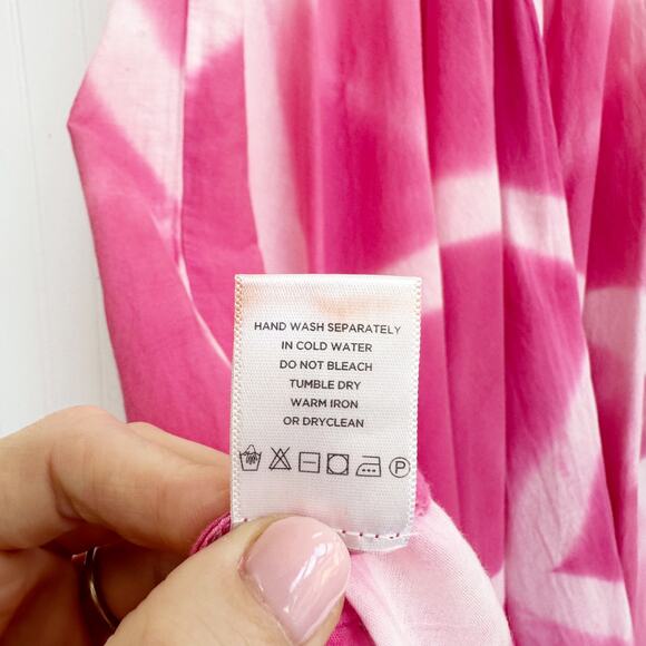 Roberta Roller Rabbit Pink Asymmetrical Sundress - Picture 6 of 8